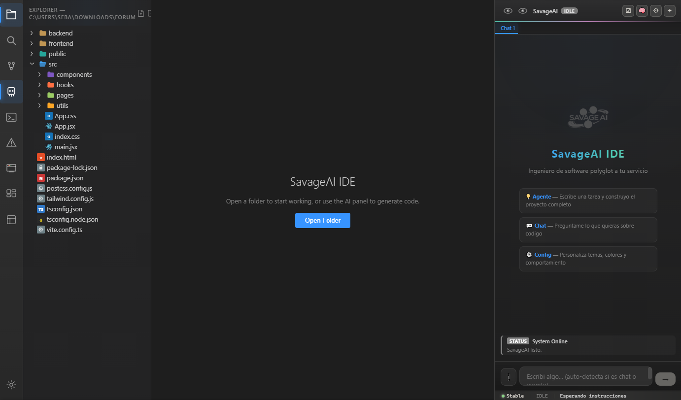 Savage IDE Screenshot